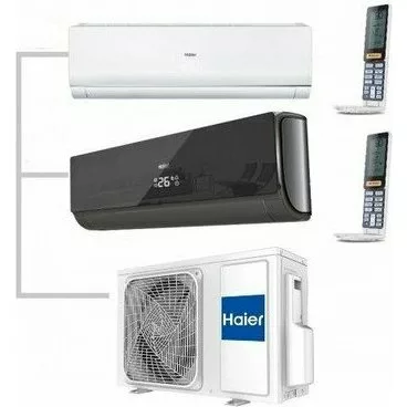 Внешний блок мульти сплит-системы на 2 комнаты HAIER 2U40S2SM1FA/AS09NS6ERA-W/AS09NS6ERA-B