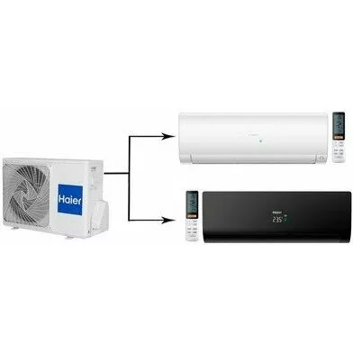Мульти сплит система на 2 комнаты HAIER 2U40S2SM1FA/AS25S2SF1FA-B/AS25S2SF1FA-W