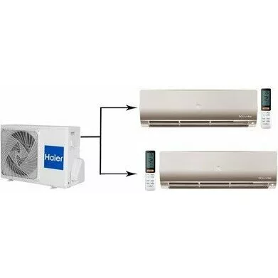 Мульти сплит система на 2 комнаты HAIER 2U40S2SM1FA/AS25S2SF1FA-G*2шт