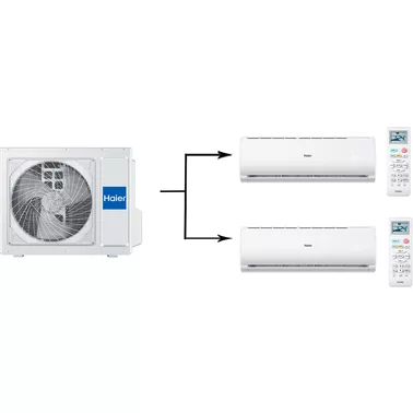 Мульти сплит система на 2 комнаты HAIER 2U50S2SM1FA-3/AS07TS6HRA-M/AS18TS5HRA-M