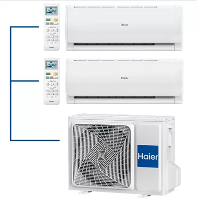 Внешний блок мульти сплит-системы на 2 комнаты HAIER 2U50S2SM1FA-3/AS09TS6HRA-M/AS12TS6HRA-M