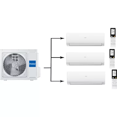 Мульти сплит система на 3 комнаты HAIER 3U55S2SR5FA/AS35S2SF2FA-W/AS25S2SF2FA-W*2шт Мульти сплит система на 3 комнаты HAIER 3U55S2SR5FA/AS35S2SF2FA-W/AS25S2SF2FA-W*2шт