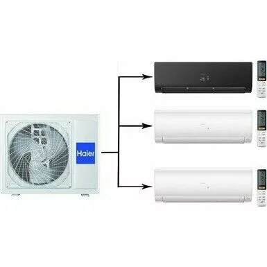 Мульти сплит система на 3 комнаты HAIER 3U70S2SR5FA/AS25S2SF2FA-B/AS25S2SF2FA-W*2шт Мульти сплит система на 3 комнаты HAIER 3U70S2SR5FA/AS25S2SF2FA-B/AS25S2SF2FA-W*2шт