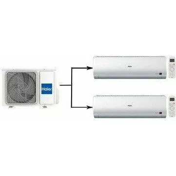 Мульти сплит-система на 2 комнаты HAIER Super Match N 2U40S2SM1FA/AS09BS4HRA*2шт