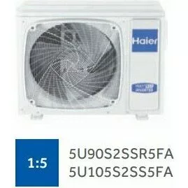 Внешний блок мульти сплит-системы на 5 комнат HAIER 5U90S2SS5FA Внешний блок мульти сплит-системы на 5 комнат HAIER 5U90S2SS5FA